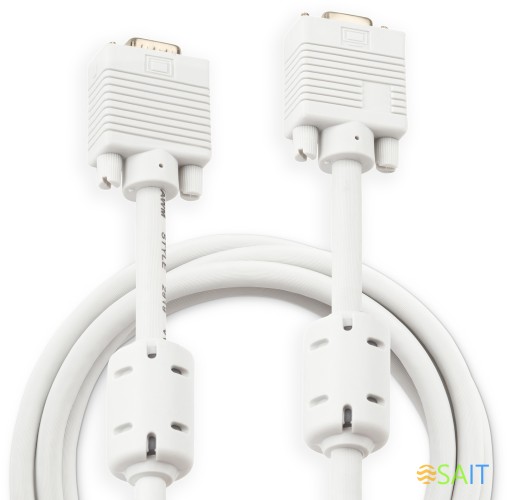 Кабель Buro CAB016S-10 VGA (m) VGA (m) 3м феррит.кольца серый