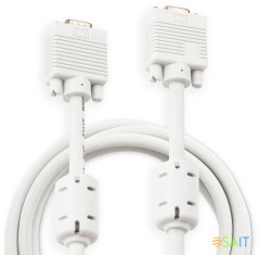 Кабель Buro CAB016S-10 VGA (m) VGA (m) 3м феррит.кольца серый