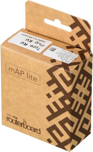 Точка доступа MikroTik mAP lite (RBMAPL-2ND) N300 10/100BASE-TX белый