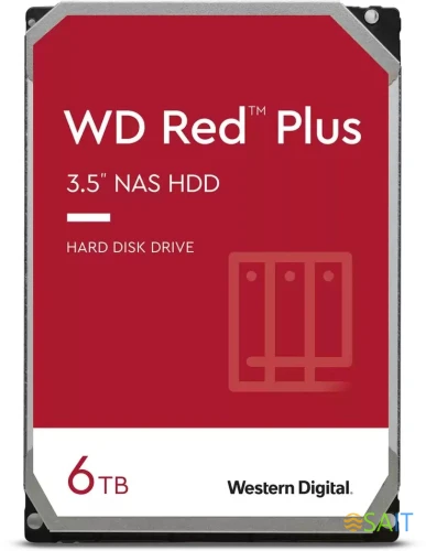 Жесткий диск WD SATA-III 6TB WD60EFPX NAS Red Plus (5400rpm) 256Mb 3.5"