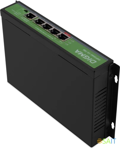 Коммутатор Digma DSP204G-1G-T80 (L2) 5x1Гбит/с 4PoE 4PoE+ 1PoE++ 80W неуправляемый