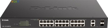 Коммутатор D-Link DGS-1100-26MPPV2/A3A (L2) 24x1Гбит/с 2xКомбо(1000BASE-T/SFP) 2SFP 24PoE 90W управляемый