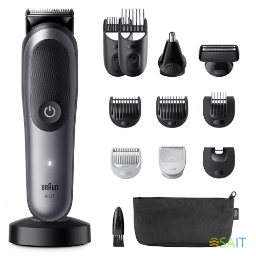 Триммер Braun Series 7 AIO7560 серый (насадок в компл:10шт)