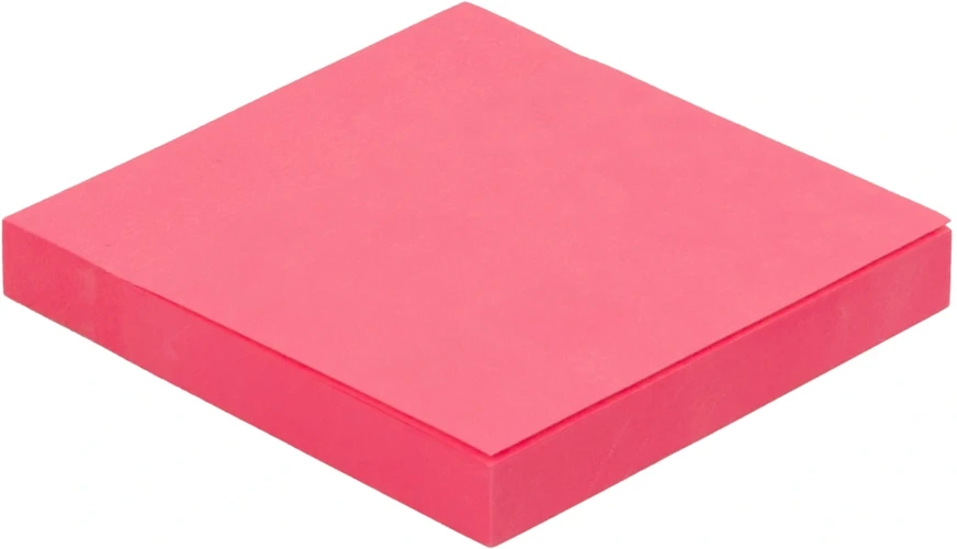 Блок самоклеящийся бумажный Silwerhof Daily 76x76мм 100лист. 75г/м2 неон розовый