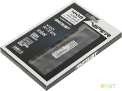 Память DDR4 2x8Gb 3600MHz Patriot PVB416G360C8K Viper 4 Blackout RTL Gaming PC4-28800 CL18 DIMM 288-pin 1.35В с радиатором Ret