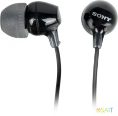 Гарнитура внутриканальные Sony MDR-EX15AP 1.2м черный проводные в ушной раковине