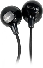 Гарнитура внутриканальные Sony MDR-EX15AP 1.2м черный проводные в ушной раковине
