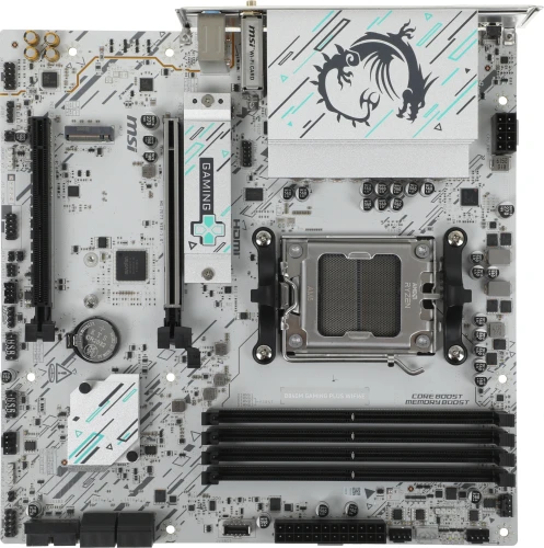 Материнская плата MSI B840M GAMING PLUS WIFI6E SocketAM5 AMD B840 4xDDR5 mATX AC`97 8ch(7.1) 2.5Gg RAID+HDMI