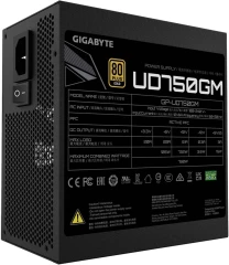 Блок питания Gigabyte ATX 750W GP-UD750GM PG5 V1 80+ gold (20+4pin) APFC 120mm fan 8xSATA Cab Manag RTL