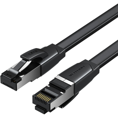 Патч-корд Vention прямой SFTP cat.8 RJ45 - 2м. Плоский Vention IKQBH SFTP RJ45 cat.8, 2м