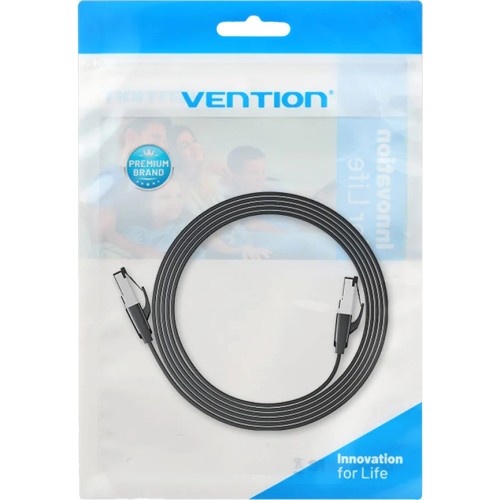 Патч-корд Vention прямой SFTP cat.8 RJ45 - 2м. Плоский Vention IKQBH SFTP RJ45 cat.8, 2м