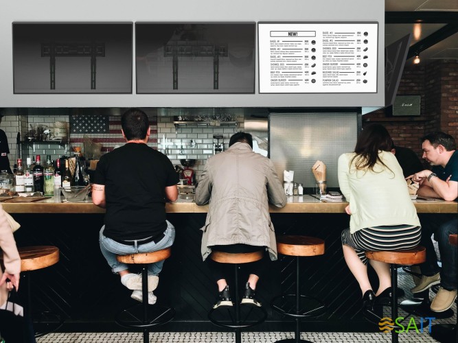 Кронштейн для телевизора Onkron TM5 черный 32"-70" макс.68кг настенный наклон