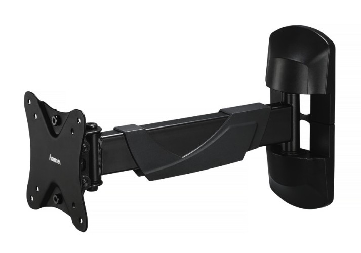 Кронштейн для телевизора Hama FULLMOTION черный 10"-26" макс.25кг настенный
