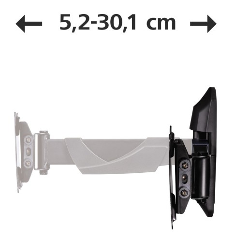 Кронштейн для телевизора Hama FULLMOTION черный 10"-26" макс.25кг настенный