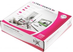 Кронштейн для телевизора Ultramounts UM905 черный 23"-55" макс.30кг настенный поворотно-выдвижной и наклонный