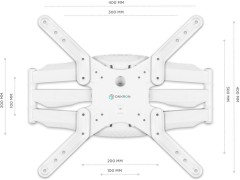 Кронштейн для телевизора Onkron M5 белый 37"-70" макс.36.4кг настенный поворот и наклон