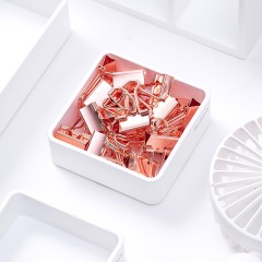 Набор мелкоофисный Deli 78551 гвоздики 50шт скрепки 100шт золотистый металл пластиковая туба