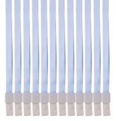 Шнур для пропуска Deli 8352l-blue 45х1см нейлон голубой (упак.:12шт) пластиковый пакет