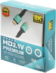 Кабель аудио-видео Premier 12393 HDMI (m)/HDMI (m) 5м. позолоч.конт. черный