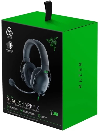 Наушники с микрофоном Razer Blackshark V2 X черный 2м мониторные оголовье (RZ04-03240100-R3M1)