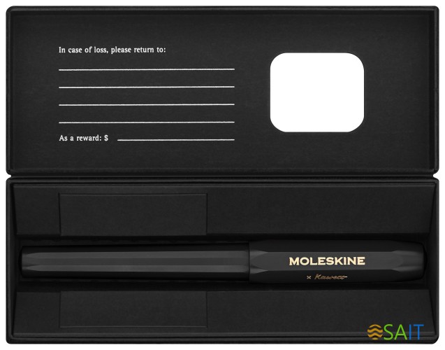 Ручка шариков. Moleskine Kaweco (KAWBALLPENBK) черн d=1мм син. черн. подар.кор.