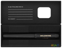 Ручка шариков. Moleskine Kaweco (KAWBALLPENBK) черн d=1мм син. черн. подар.кор.