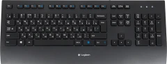Клавиатура Logitech K280e черный USB (подставка для запястий) (920-005215) кабель 1.66м