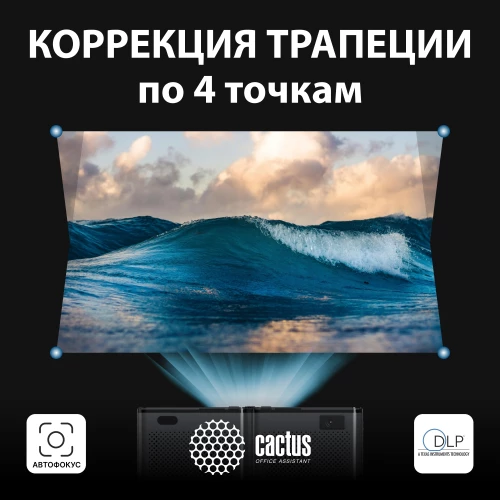 Проектор Cactus CS-PRO.03B.Full HD-A LCD 7500Lm LS 720Lm ANSI (1920x1080) 2300:1 ресурс лампы:30000часов 2xUSB typeA 3xHDMI 1.73кг