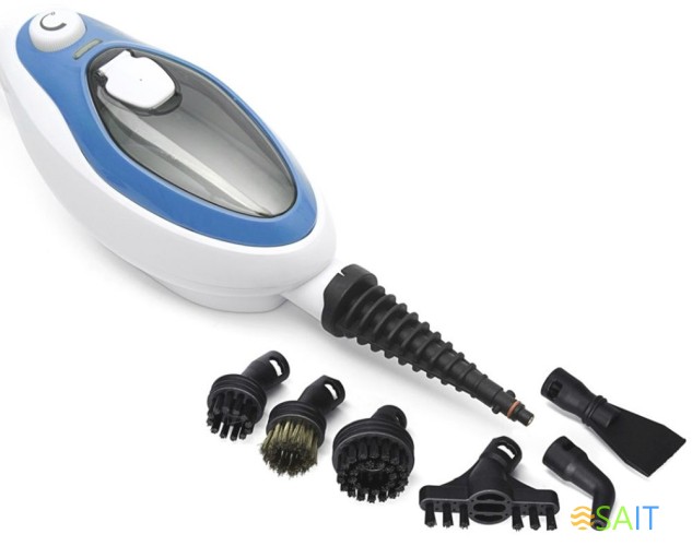 Швабра паровая Kitfort КТ-1004-1 1500Вт голубой/белый