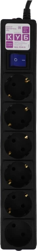 Сетевой фильтр Powercube SPG6-B1,9M 1.9м (6 розеток) черный (коробка)