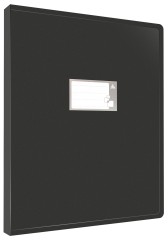 Папка с 20 прозр.вклад. Бюрократ -BPV20A3BLACK A3 пластик 0.8мм черный