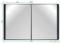 Папка с 20 прозр.вклад. Бюрократ -BPV20A3BLACK A3 пластик 0.8мм черный