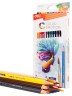 Карандаши цв. Deli EC00700 Color Emotion акварель. липа 12цв. коробка/европод.
