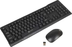 Клавиатура + мышь Оклик 230M клав:черный мышь:черный USB беспроводная (412900)