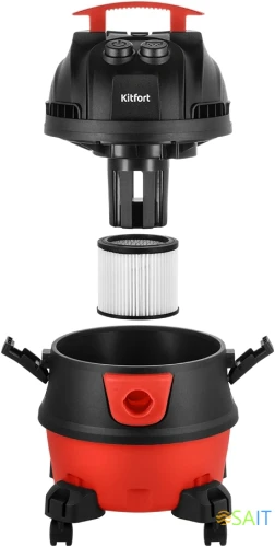 Пылесос Kitfort КТ-5337 1000Вт черный/красный