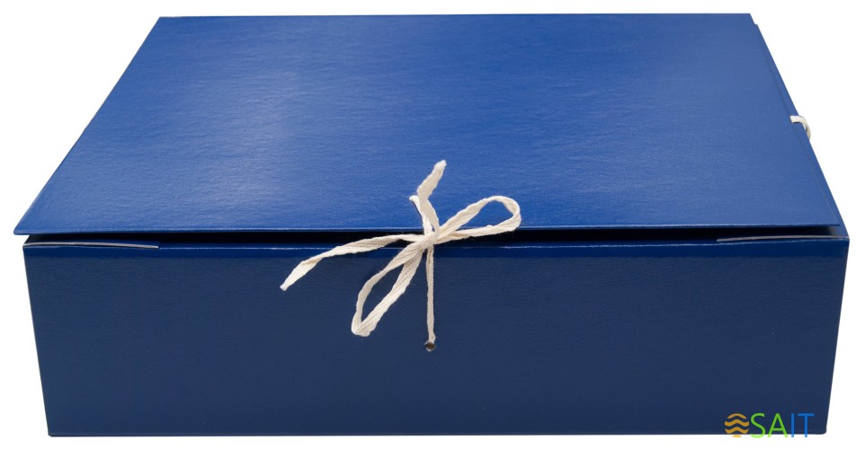 Папка архивная 4 завязки Silwerhof КБЗ-4-80Р бумвинил корешок 80мм разобранный A4 ассорти