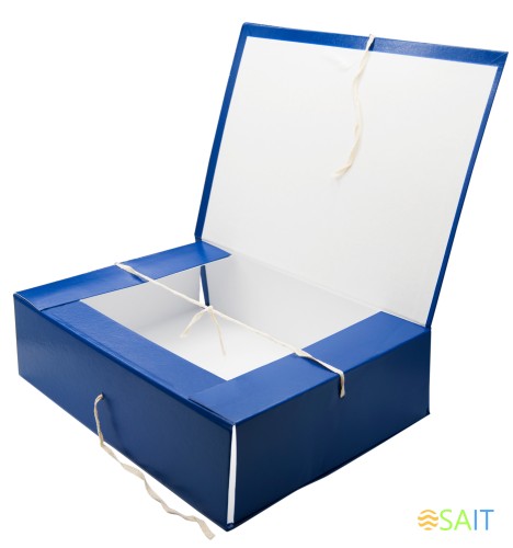 Папка архивная 4 завязки Silwerhof КБЗ-4-80Р бумвинил корешок 80мм разобранный A4 ассорти