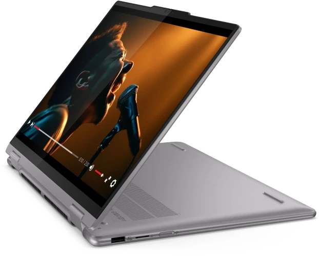 Ноутбук Lenovo Yoga 7 14AHP9 Ryzen 7 8840HS 16Gb SSD1Tb AMD Radeon 780M 14" IPS Touch WUXGA (1920x1200) Windows 11 Home dk.grey WiFi BT Cam Bag (83DK006RRK)