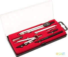 Готовальня Silwerhof Daily металл 13.5см в компл.:7 предметов