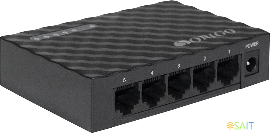 Коммутатор Origo OS2105 OS2105/A2A 5x1Гбит/с неуправляемый