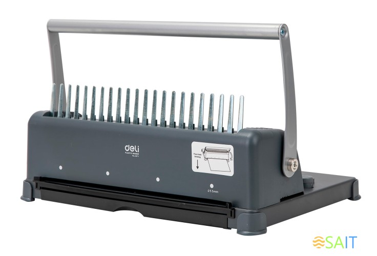 Переплетчик Deli Easy E3871 A4/перф.12л.сшив/макс.350л./пластик.пруж. (10-16мм)