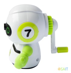 Точилка для карандашей механическая Silwerhof Robot Монстрики 1 отверстие пластик