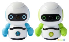 Точилка для карандашей механическая Silwerhof Robot Монстрики 1 отверстие пластик