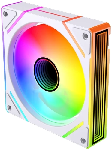 Вентилятор для корпуса Bloody BD-CF120ARGB2 LCD ARGB 120х120x25 белый 4-pin 26дБ (BD-CF120ARGB2-WH) Ret