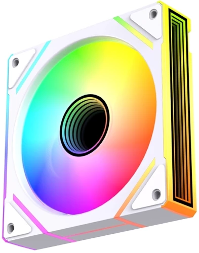 Вентилятор для корпуса Bloody BD-CF120ARGB2 LCD ARGB 120х120x25 белый 4-pin 26дБ (BD-CF120ARGB2-WH) Ret