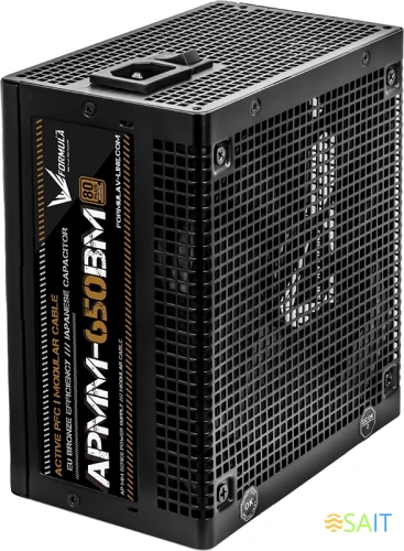 Блок питания Formula ATX 650W AP-650MB 80+ bronze (20+4pin) APFC 140mm fan 6xSATA Cab Manag RTL