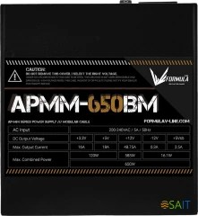Блок питания Formula ATX 650W AP-650MB 80+ bronze (20+4pin) APFC 140mm fan 6xSATA Cab Manag RTL
