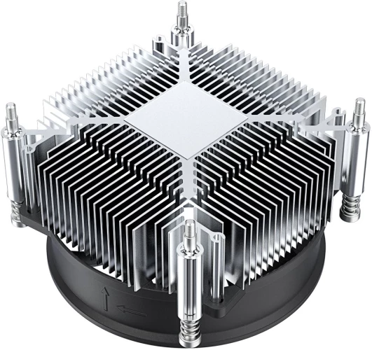 Устройство охлаждения(кулер) ID-Cooling DK-19 PWM Soc-1700/1851 черный 4-pin 14-26dB Al 95W 340gr Ret