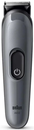 Триммер Braun AIO3500 серый (насадок в компл:3шт)