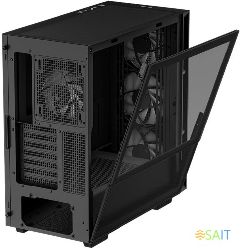 Корпус Deepcool CH560 черный без БП ATX 8x120mm 3x140mm 1xUSB3.0 audio bott PSU